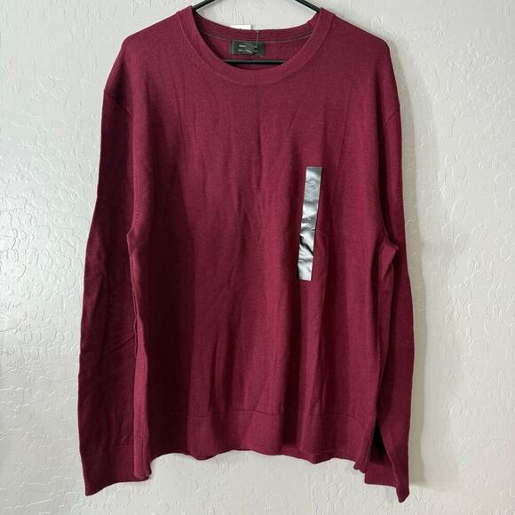 Banana Republic Men’s Merino Wool Sweater Red XL - Picture 3 of 5